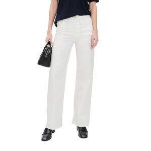 Citizens of Humanity Annina Jeans 25 Off White High Rise Trouser Straight Leg